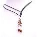 N420 Lariat Jewelry Neckalce w/ Genuine Swarovski Brown Peach Smoked Topaz Cube Crystals Lariat Necklace