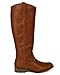 Breckelle AE45 Women Leatherette Round Toe Riding Knee High Boot - Tan