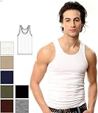 Men's Baby 1x1 Rib Tank Top Tee