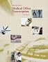 Introduction to Medical Office Transcription Package w/ Audio Transcription CD