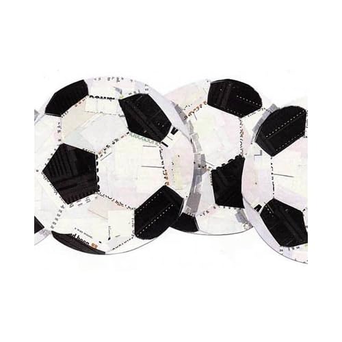3 Rolls of Soccer Ball Wallpaper Border Football Team