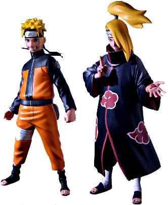 41ZbXSFBQNL toynami series 1 set of both naruto shippuden 6 inch action figures [naruto & deidara]