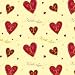 Love Heart Gift Wrapping Paper with Gift Tags - Pack of 2