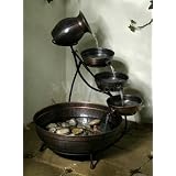 Smart Solar STI 2635BR01 Solar Powered 4-Tier Cascade Fountain. by STI Group