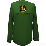JOHN DEERE CLASSIC LOGO MENS GREEN L/S T-SHIRT
