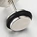 Mens Stud Earrings Stainless Steel Illusion Tunnel Plug Screw Back with Carbon Fiber, 2pcs