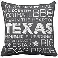 Best Of Texas Cotton&amp;Plyster Throw Pillow Case/cushion cover Popular Black Chalkboard