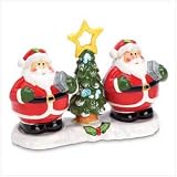 SMILING SANTA SALT AND PEPPER SHAKER SET
