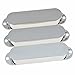 Dopro Chrome Plastic Sealed ST Strat Guitar Pickup Covers 3 Closed Single Coil Pickup Cover for Stratocaster