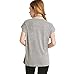 Cartoon French Bulldog Pattern Printed Women's Gray Loose Short-sleeved T-shirt