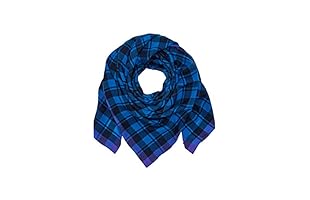 Marc by Marc Jacobs Fular Woven lette Check Wool (Azul)