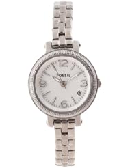 Fossil Womens ES3135 Stainless Steel Analog Silver Dial Watch