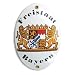 Bavarian Coat of Arms Enamel Sign Freistaat Bayern