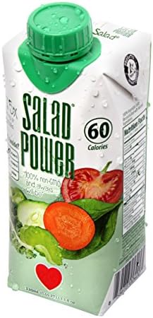 SaladPower® Just Veggies Drinkable Salad 11.1 Ounce Juice (Pack of 12)