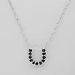 Necklace With 1.55ctw Genuine Sapphires Beautifully Crafted in 925 Sterling silver Length 16in