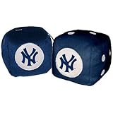 Rearview Mirror Fuzzy Dice - MLB Baseball - New York Yankees