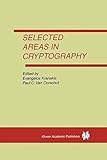 Selected areas in cryptography