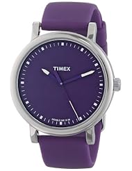 Timex Unisex T2N9269J Originals Classic Round Purple Silicone Strap Watch