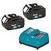 Makita BL1830-2-CRA (2) 18V 3.0 Ah LXT Lithium-Ion Batteries w/ DC18RA 9.6V - 18V 22-Minute LXT Lithium-Ion Fast Battery Charger