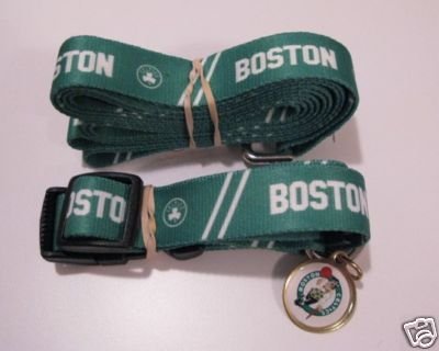 Boston Celtics Dog Pet Set Leash Collar ID Tag XS