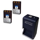 PRO SERIES Equivalent CANON CB-2LS External AC DC Mini Charger & NB-1L / 1H Battery 2-Pack COMBO used with PowerShot S100 / S110 / S200 / S230 / S300 / S330 / S400 / S410 / S500 and More Digital Cameras. Includes USB Port and Cable for Charging USB Enabled Cell Phones ** Cable NOT for PC / Photo transfer.