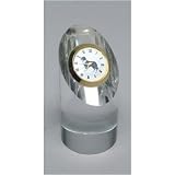 Border Collie Crystal Paperweight Clock