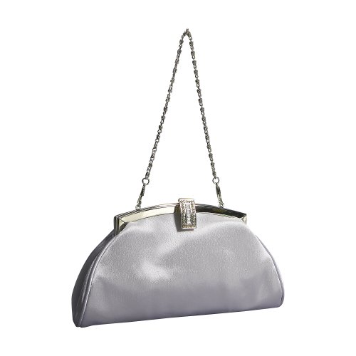 J. Furmani Elegant Clutch with Rhinestone Clasp J. Furmani Elegant Clutch with Rhinestone Clasp