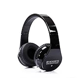 Inepo Bluetooth Wireless Foldable Headphone Stereo - iNepo BTH1 Bluetooth Wireless Foldable Headphone Stereo HIFI Player With Mic Support TF Card (black(D18B))