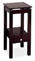 Contemporary Espresso Finish Accent Table Phone Stand