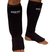 Black Cloth Shin Instep Pads