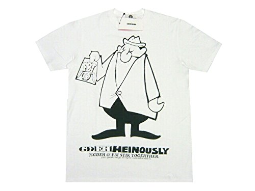 GOODENOUGH グッドイナフ 2015 GDEH HEINOUSLY TEE FBI Tシャツ 白 S
