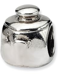 Sterling Silver Cooking Pot Charm Bead Fits Pandora Chamilia Biagi Bracelet