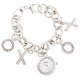 XOXO Womens XO7017 Silver Dial Silver-tone Cha