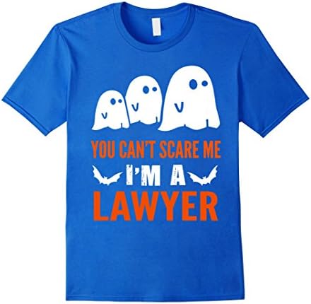 Men's lawyer gifts- You can't scare a lawyer halloween costumes 3XL Royal Blue