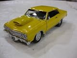 1965 Xtreme Chevelle SS396 in a 1:24 Scale Diecast Available with Hood Scoop in Black & Yellow Also With One With A Blower in Orange by Saico