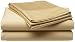 400-Thread-Count 100% Cotton Sateen Queen Sheet Set, Gold