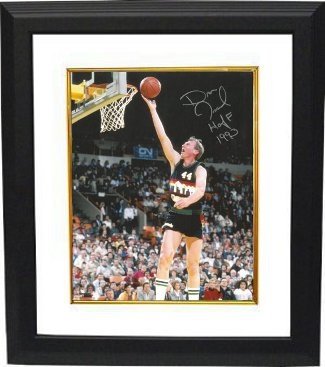 Dan Issel Autographed/Hand Signed Denver Nuggets 8x10 Photo HOF 1993 Custom Framed