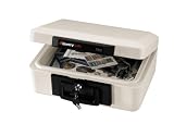 SentrySafe 1900 1/2 Hour FIRE-SAFE Chest, 0.18 Cubic Feet ,White