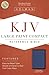 KJV Large Print Compact Bible, Cobalt Blue LeatherTouch