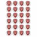 from Arsenal Arsenal Crest style 24 Edible Wafer Paper Fairy/Cup Cake Toppers on an A4 sheet - Birthday Cake and Party Idea