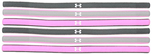 Women's Under Armour Mini Headbands, Pink Punk (640), One Size