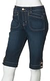 BANDOLINOBLU Womens Plus Jolie Denim Bermuda