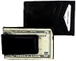 Leather Money Clip & Credit Card Holder - Style 1010R Black