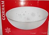 Gorham Let It Snow Snowflake Holiday Metal Serving Bowl