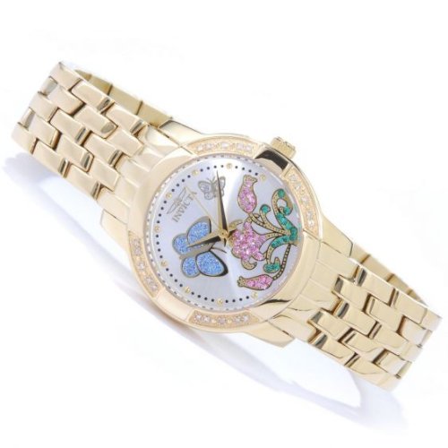 Invicta Women's Classique Fantasy Garden Swiss Quartz Stainless Steel Watch