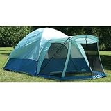 5 Person Dome Tent with Insect Screen Canopy Room Enclosure Entrance Five Man Camping Tent (Tent Stakes and Carry Bag Included)