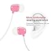 Sport Wireless Bluetooth Headphones, Upgrade Sweatproof Neckband Stereo Earphones  Earbuds-Pink
