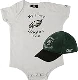 Philadelphia Eagles Boys Newborn 6-9 mos. My First Cap & Bodysuit Set