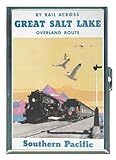 IMAGE OF ID CREDIT CARD HOLDER OR CIGARETTE CASE: Southern Pacific RR Salt Lake City By Penny Silver