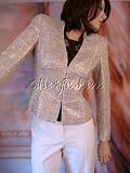 $1950 New ESCADA Metallic Gold Tweed Jacket 40 / 10